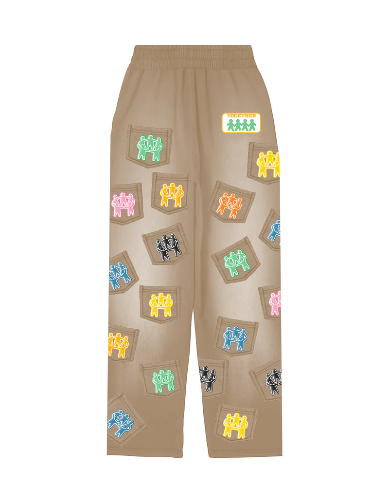 BETTER TOGETHER POCKET SWEATPANTS (CREAM)