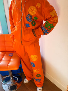 TOGETHER WE WIN Zip-Up Hoodie // ORANGE