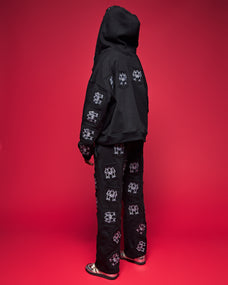 BETTER TOGETHER ZIP HOODIE [BLACK]