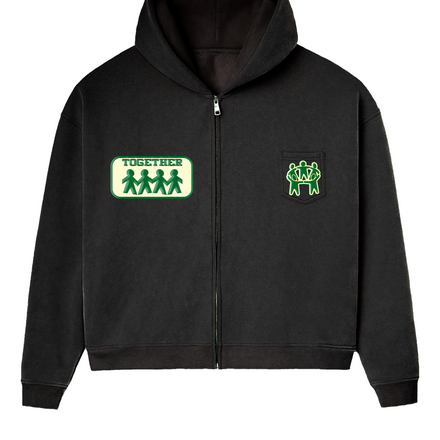 BETTER TOGETHER HOODIE (GREEN WASH)