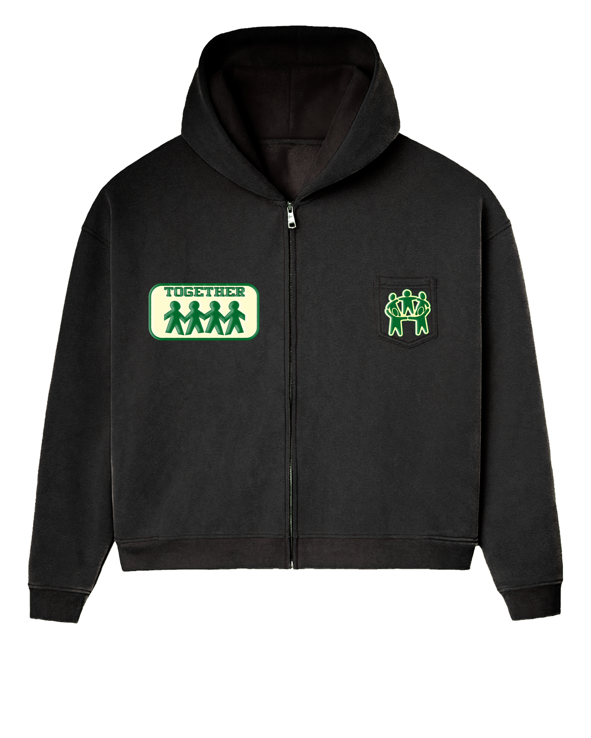 BETTER TOGETHER POCKET HOODIE [GREEN]