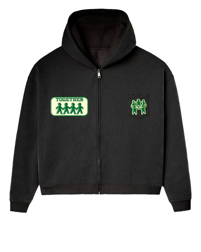 BETTER TOGETHER POCKET HOODIE [GREEN]