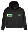 BETTER TOGETHER ZIP HOODIE [GREEN WASH]