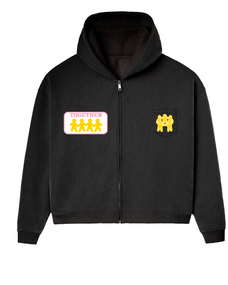 BETTER TOGETHER ZIP HOODIE [BLACK]