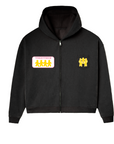 BETTER TOGETHER ZIP HOODIE [BLACK]