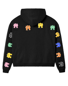 BETTER TOGETHER ZIP HOODIE [BLACK]