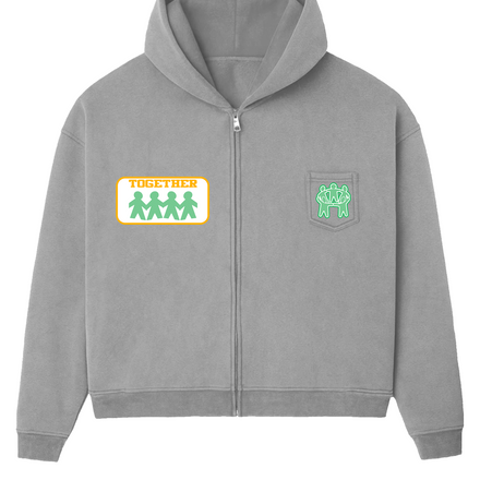 BETTER TOGETHER HOODIE (GREY WASH)