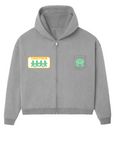 BETTER TOGETHER ZIP HOODIE [GREY WASH]