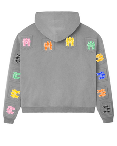 BETTER TOGETHER ZIP HOODIE [GREY WASH]