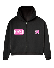 BETTER TOGETHER ZIP HOODIE [PINK WASH]