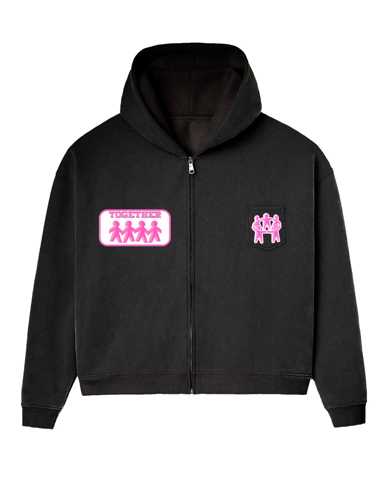 BETTER TOGETHER POCKET HOODIE [PINK]