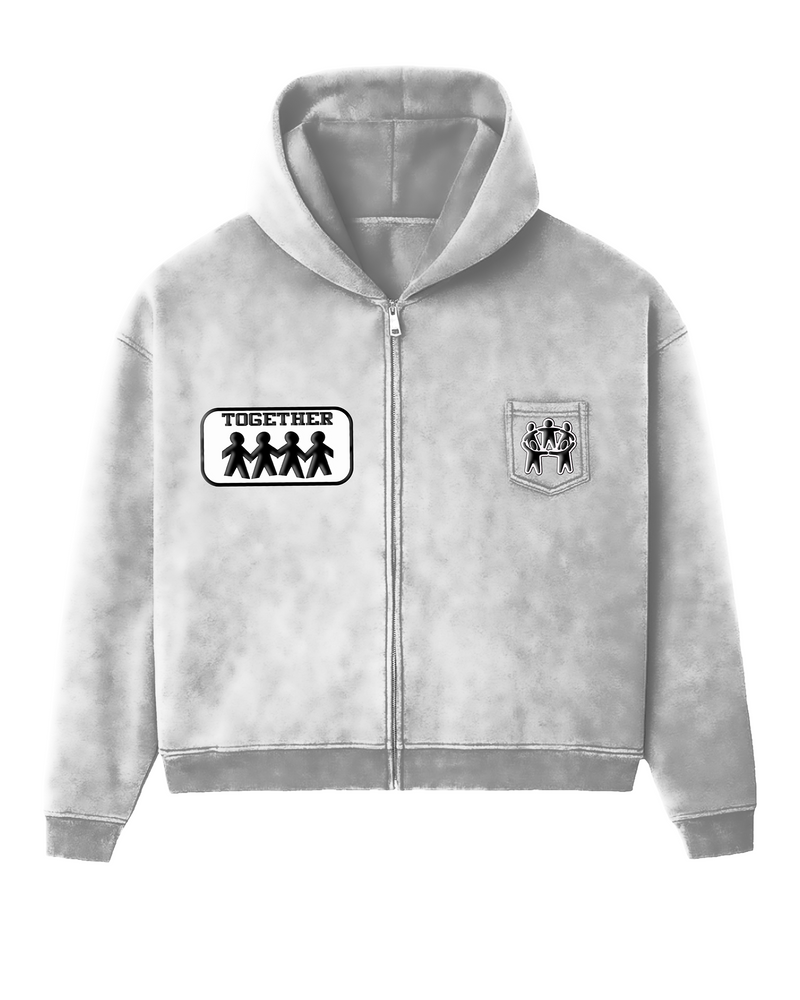 BETTER TOGETHER POCKET HOODIE [GRAPHITE]