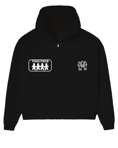 BETTER TOGETHER POCKET HOODIE [YIN BLACK]