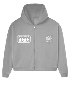 BETTER TOGETHER ZIP HOODIE [GREY]