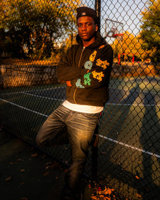TOGETHER WE WIN ZIP HOODIE [BLACK]