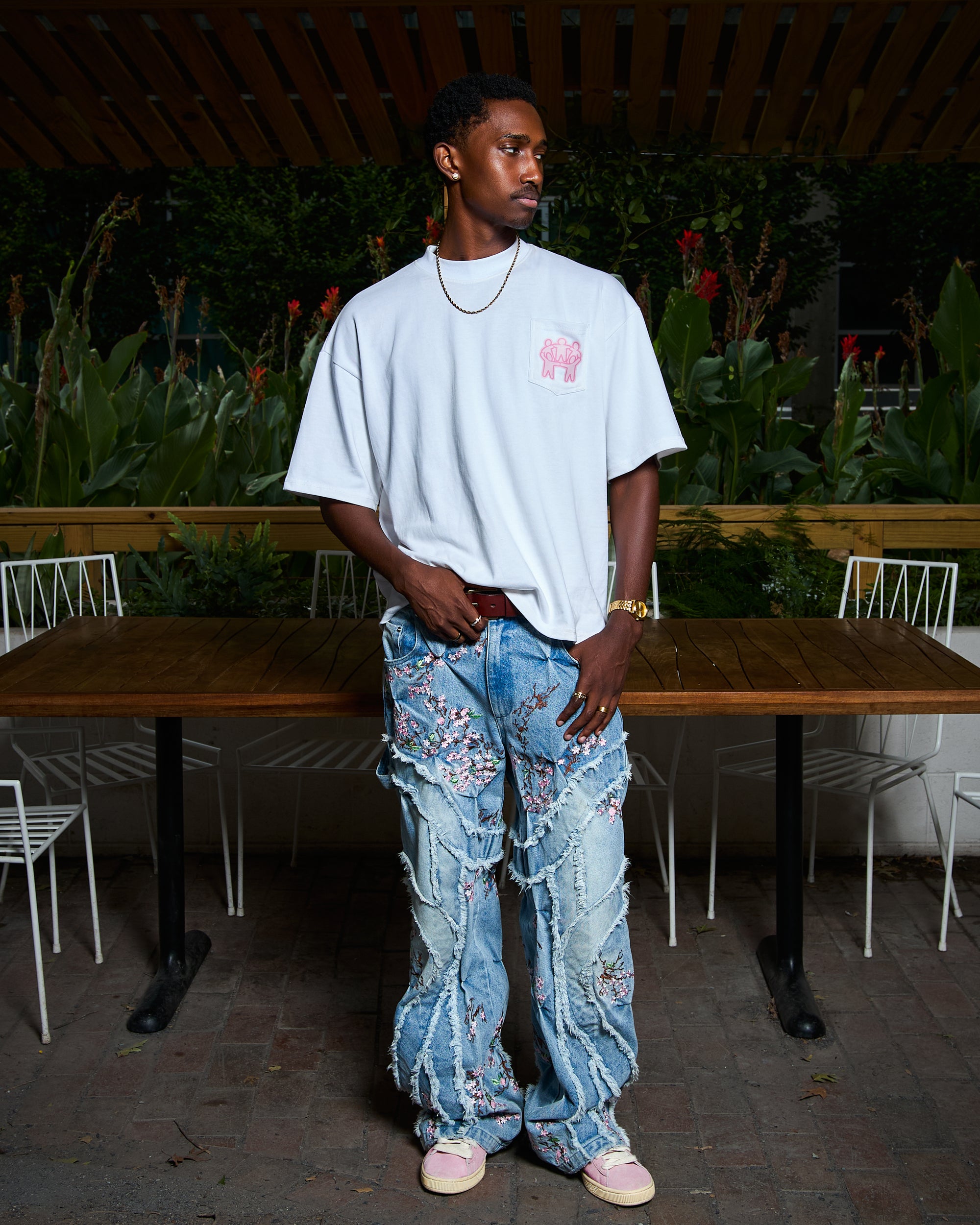 WHITE POCKET TEE