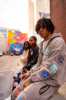BETTER TOGETHER ZIP HOODIE [GREY WASH]