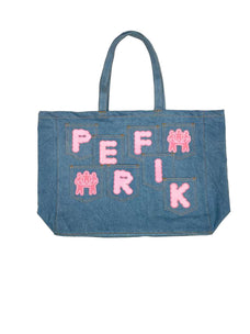POCKET DENIM TOTE [PINK]