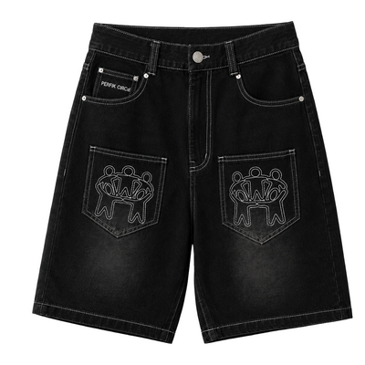 Pocket Denim Shorts