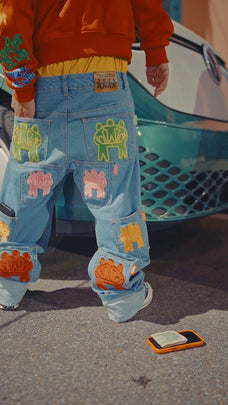 POCKET DENIM JEANS [MULTI]