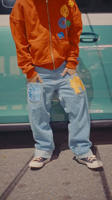 POCKET DENIM JEANS [MULTI]