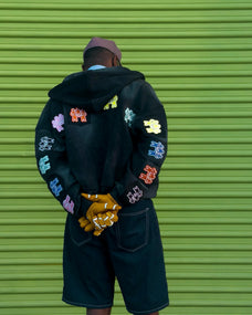 BETTER TOGETHER ZIP HOODIE [BLACK]