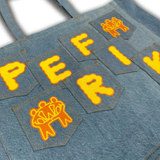 POCKET DENIM TOTE [ORANGE]