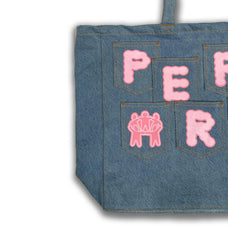 POCKET DENIM TOTE [PINK]
