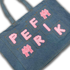POCKET DENIM TOTE [PINK]